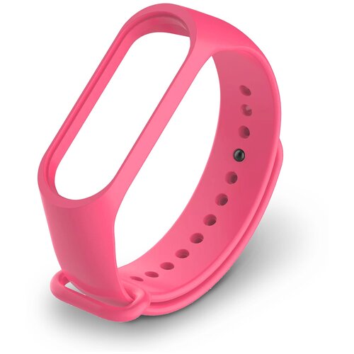 Ремешок для фитнес браслета на Xiaomi Mi Band 7 (Ксиоми Ми Бенд 7) розовый, Miuko ремешок силиконовый для фитнес браслета xiaomi mi smart band 8 ксиоми ми смарт бэнд 8 розовый miuko