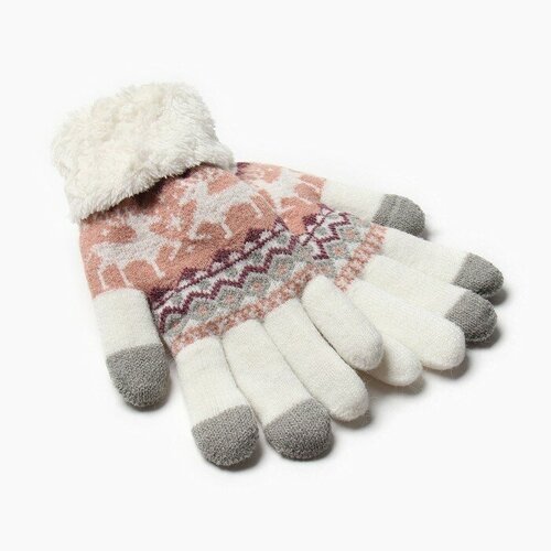 Перчатки Minaku, демисезон/зима, размер 9, белый