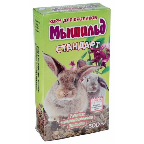 Корм зерновой Стандарт для декоративных кроликов, 500 г, коробка