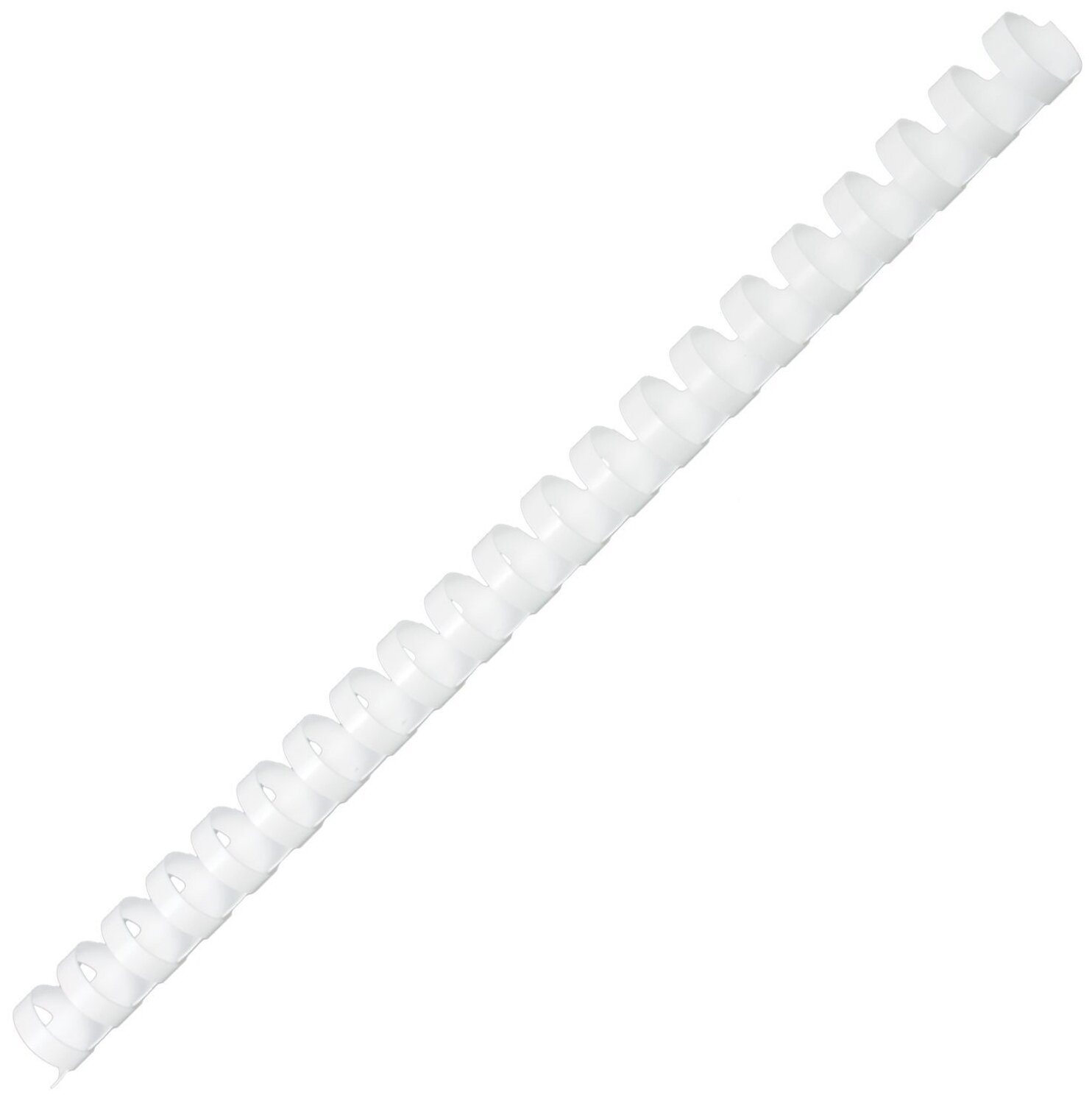 Пружины пластиковые для переплета комплект 100 штук 16 мм (для сшивания 101-120 листов) белые офисмаг 531457
