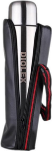Термос Diolex DX-750-B, с узким горлом, 750 мл, в чехле, нержавеющая сталь