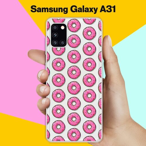 Силиконовый чехол Пончики на Samsung Galaxy A31 силиконовый чехол пончики на samsung galaxy a10