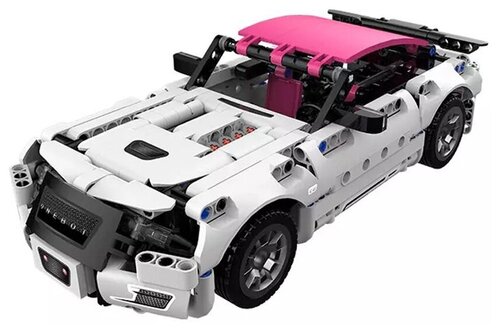 Развивающий конструктор ONEBOT Building Blocks Supercar (OBJBY61AIQI) / 500 деталей / гоночная машина, Белый