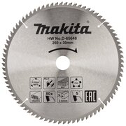 Диск пильный универсальный 260x30мм, 80зубьев MAKITA D-65648