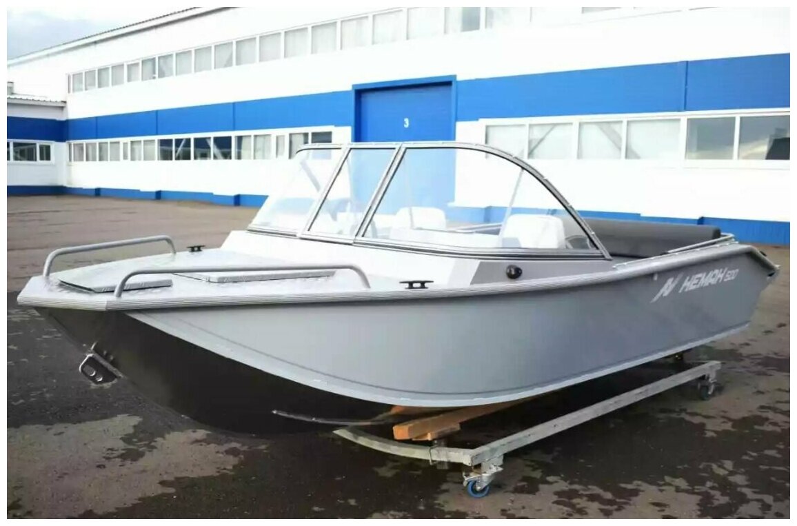 Моторная лодка Neman-500PRO/ Алюминиевый катер/ Wyatboat