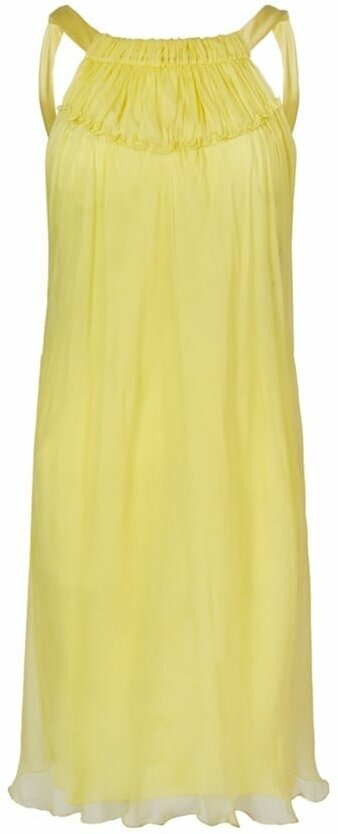 Платье Alberta Ferretti, натуральный шелк, вечернее, размер 38, желтый