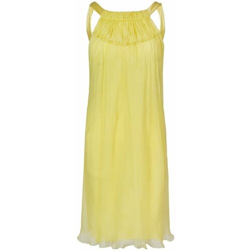 фото Платье alberta ferretti, натуральный шелк, вечернее, размер 38, желтый