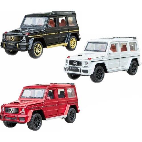 Игрушка инерционная металлическая машина Мерседес Brabus G63 16,5 х 6,5 х 7 см, масштаб 1:32, открывается 5 дверей, свет, звук