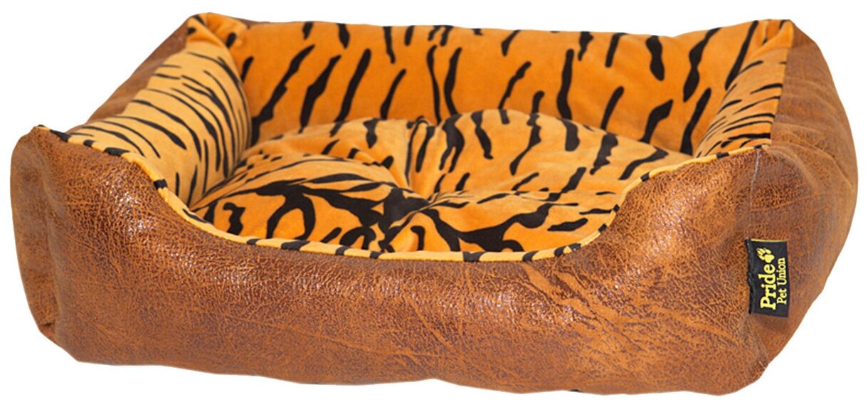 PRIDE лежак прямоугольный Тигр 70 х 60 х 23 см (1 шт)
