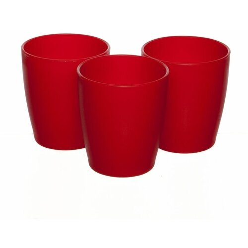 Набор стаканов 3 шт. 250 мл красный (IS10310-10KRA)