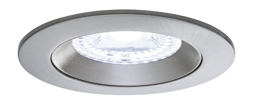 Светильник встраиваемый Paulmann Lens RGBW 4.8Вт 100Лм 6500К RGB+W LED IP44 Хром матовый Набор 3 штуки 50068