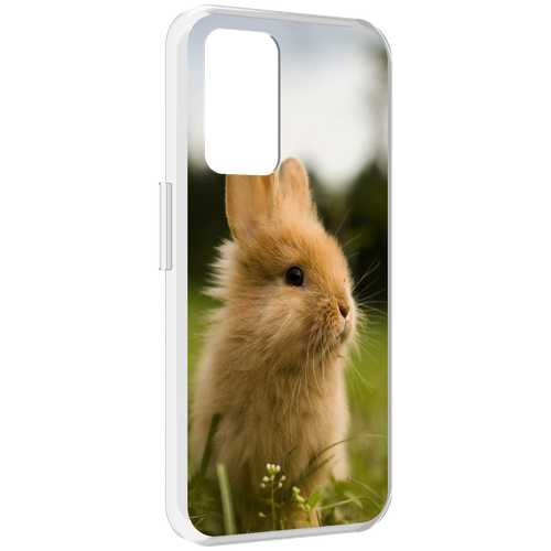 Чехол MyPads Кролик для Realme GT Neo3T задняя-панель-накладка-бампер