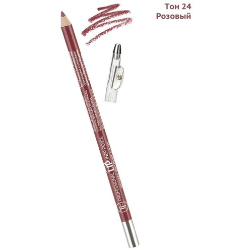 TF Cosmetics карандаш для губ с точилкой Professional Lipliner, 24 pink tf cosmetics карандаш для губ с точилкой professional lipliner 19 magenta 2