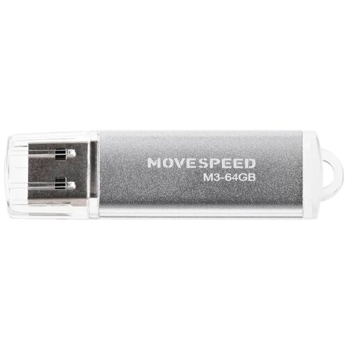 USB2.0 64GB Move Speed M3 серебро M3-64G move speed ysusy usb2 0 64gb usb2 0 64gb move speed ysusy серый металл ysusy 64g2t