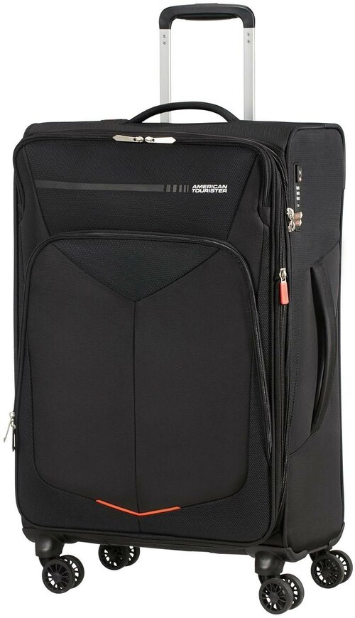 Чемодан American Tourister, 119 л, размер L, черный