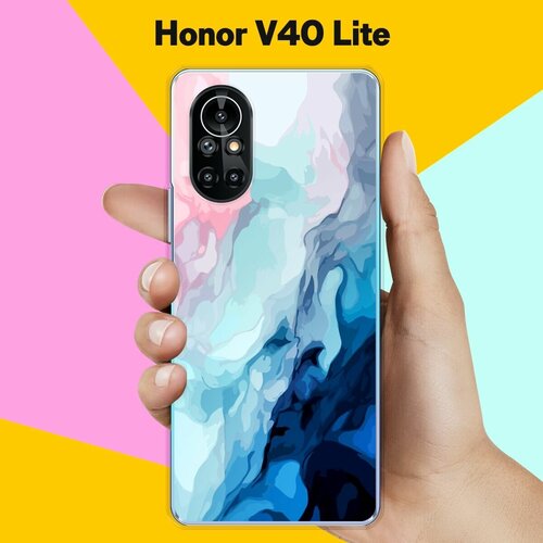 Силиконовый чехол на Honor V40 Lite Акварель / для Хонор В40 Лайт