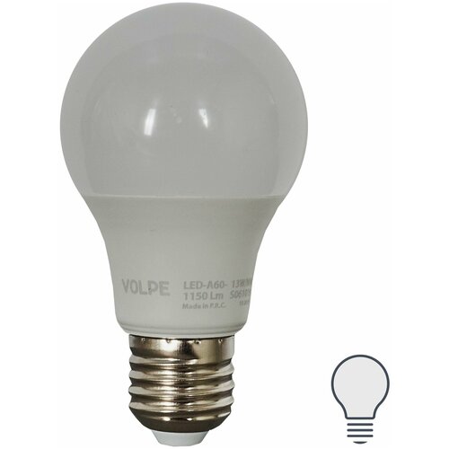 Лампа светодиодная Volpe Norma E27 220 В 13 Вт груша 1150 лм, белый свет