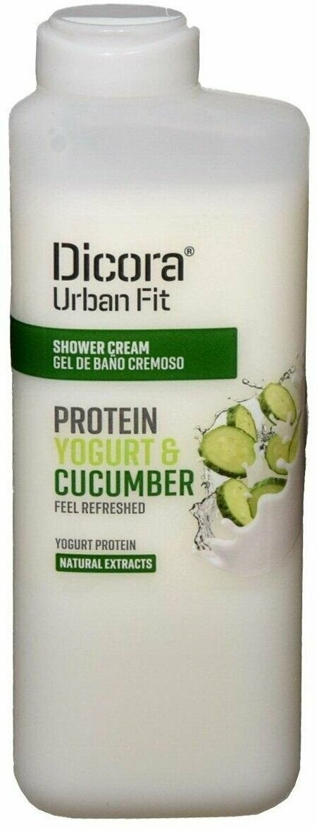 Крем-гель для душа Dicora Protein yogurt & cucumber, 400 мл