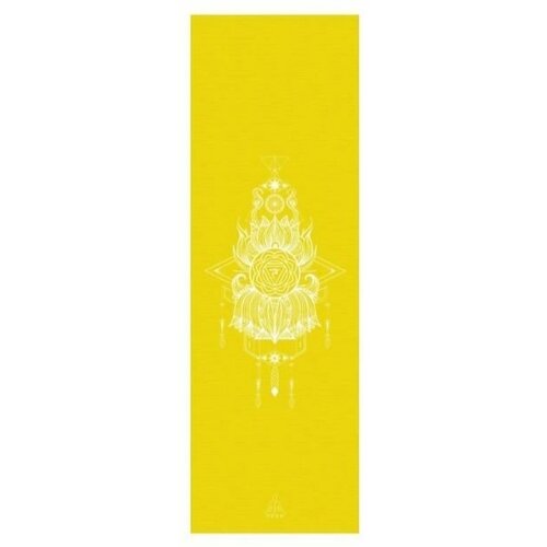 Коврик для йоги Чакра Манипура желтая 185х60х0,45 коврик для йоги чакра муладхара красная 185х60х0 45