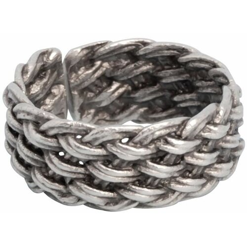 Кольцо плетеное OTOKODESIGN, серебряный