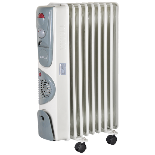 Масляный радиатор Eurolux ОМ-EU-9HB, белый/серый