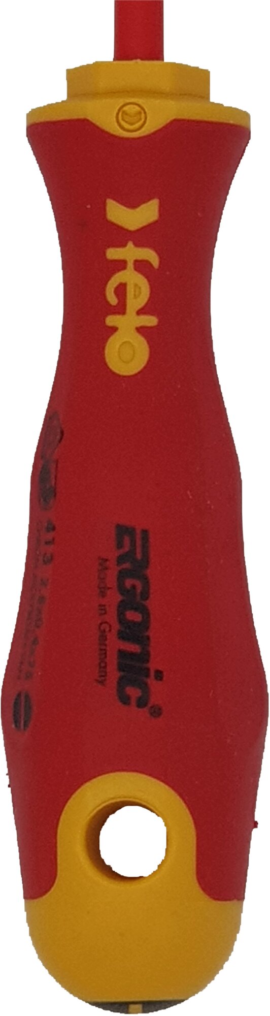 Диэлектрическая плоская шлицевая отвертка Felo - фото №8