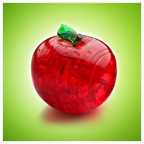 Головоломка 3D Crystal Puzzle Яблоко цвет: красный - фото №7