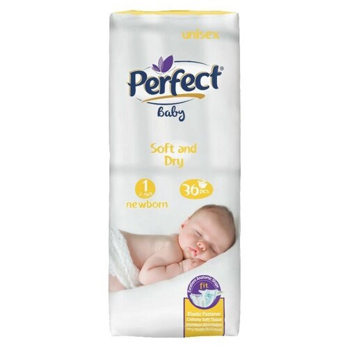 Памперсы/подгузники детские/для малышей Perfect Baby Newborn 2-5кг, 1 размер, 36 шт.