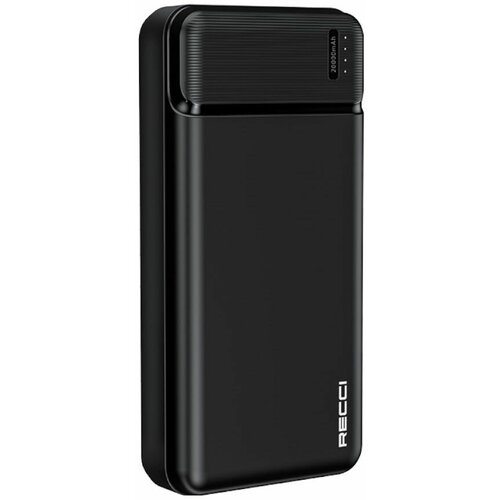 Повербанк (powerbank) Recci RPB-N17 Power Burton 20000мАч, 2 x USB, 2.1A - Черный