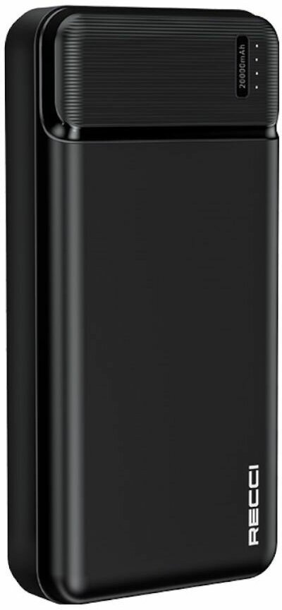 Повербанк (powerbank) Recci RPB-N17 Power Burton 20000мАч, 2 x USB, 2.1A - Черный