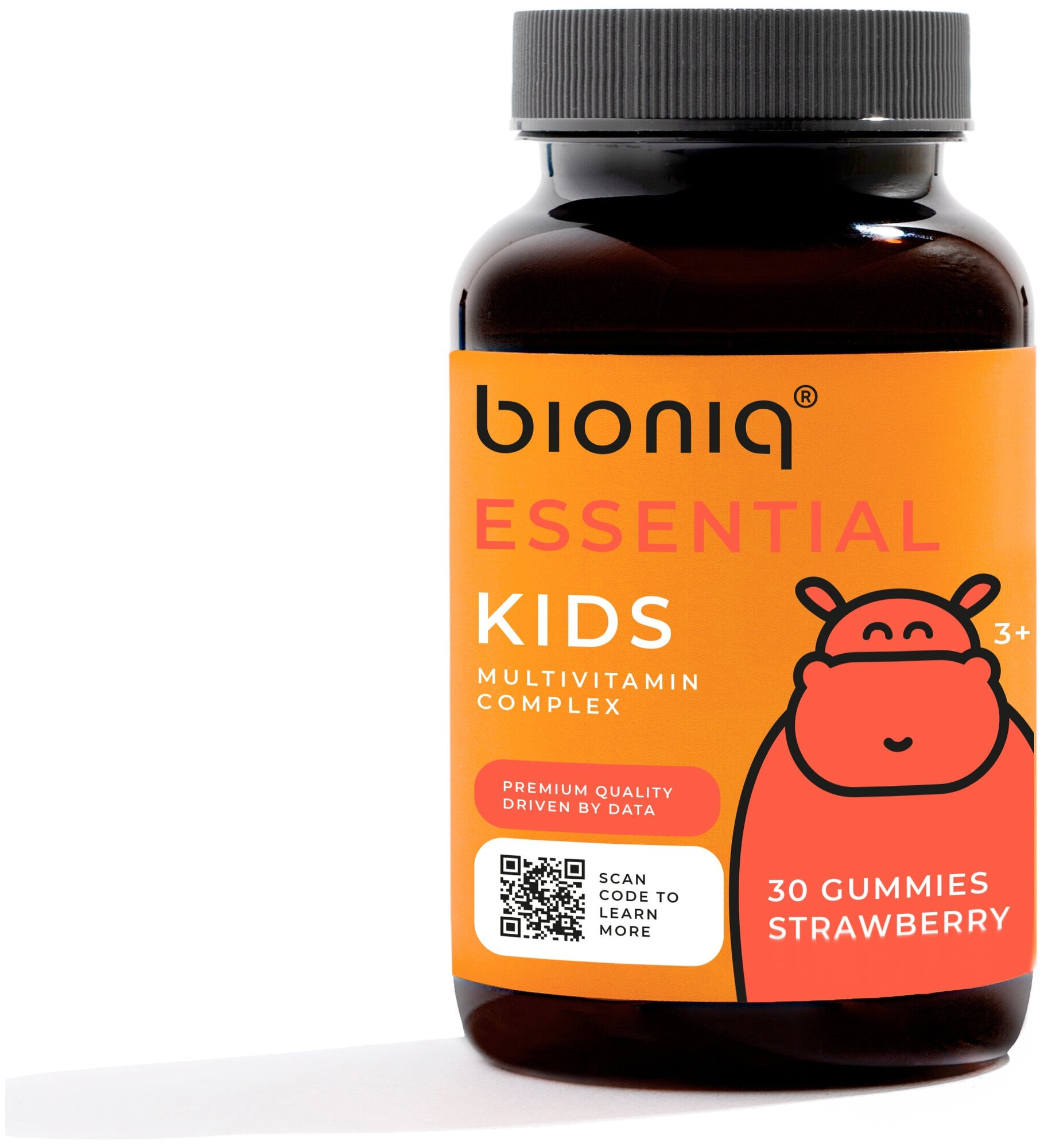 Мультивитамины для детей bioniq ESSENTIAL KIDS / витамины с биотином для здоровья иммунитета и развития ребенка мармеладные пастилки 30 шт.