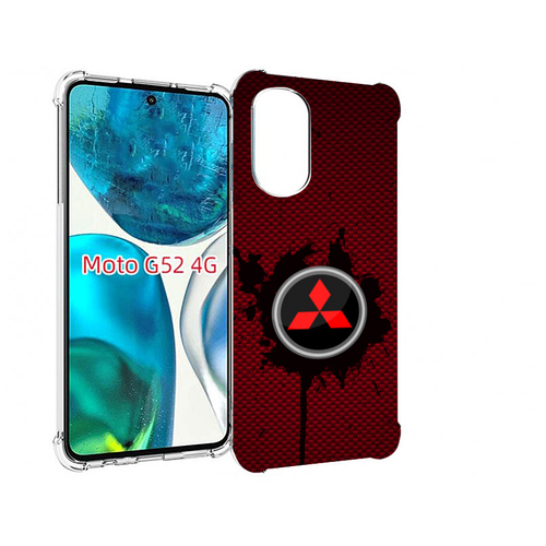 Чехол MyPads мицубиси mitsubishi 2 для Motorola Moto G82 / Moto G52 задняя-панель-накладка-бампер