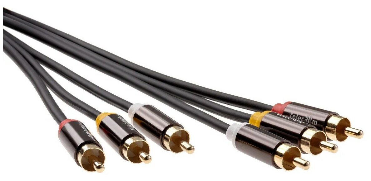 Telecom кабели TAV7150M-1.5M Кабель соединит 3xRCA M - 3xRCA M , 1.5m PRO 6926123464090