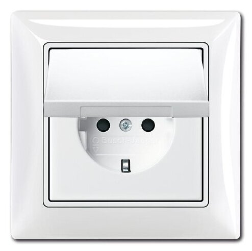 фото 20 EUCKD-94-50 Розетка с заземлением, с крышкой, в сборе, IP44 (альпийский белый) Basic55 ABB, 2CKA002018A1505