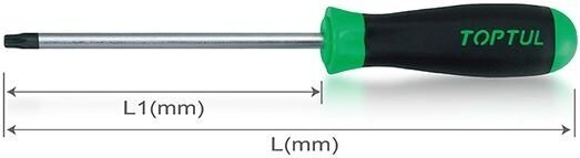 Отвертка Toptul TORX FFAB2010, магнитный наконечник, сталь S2 — фото 1