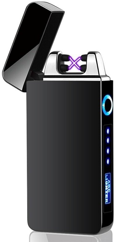 фото Зажигалка электрическая импульсная, двойная дуга с зарядкой USB