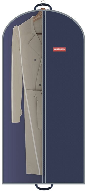 Чехол для одежды Hausmann HM-701402NG со стенкой из ПВХ и ручками 60*140, синий