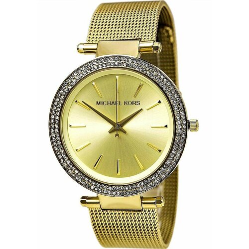 Наручные часы MICHAEL KORS Женские наручные классические часы Michael Kors золотистые, водонепроницаемые, золотой