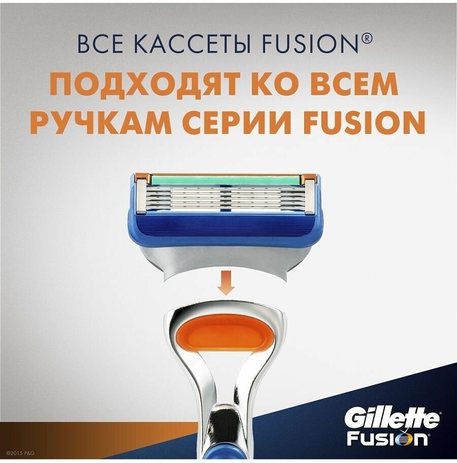 Сменные кассеты Gillette Fusion5 Power 8 шт - фотография № 14