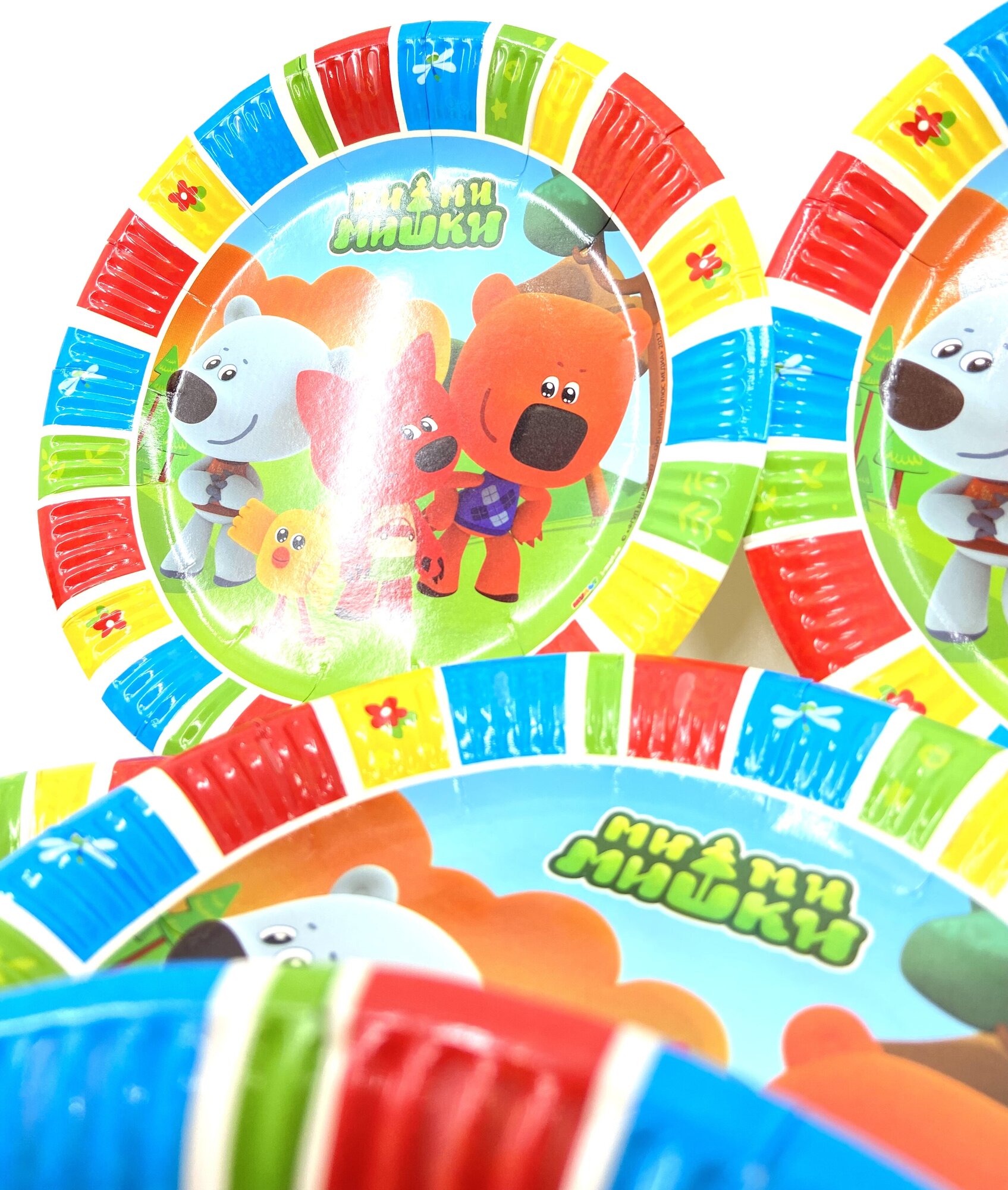 Тарелки бумажные для праздника Ми-ми-мишки, 23 см — фото 1