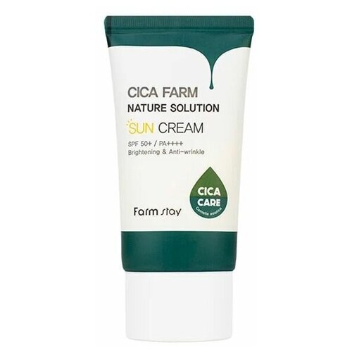 FarmStay Солнцезащитный крем с центеллой азиатской Cica Farm Nature Solution Sun Cream, 50 мл