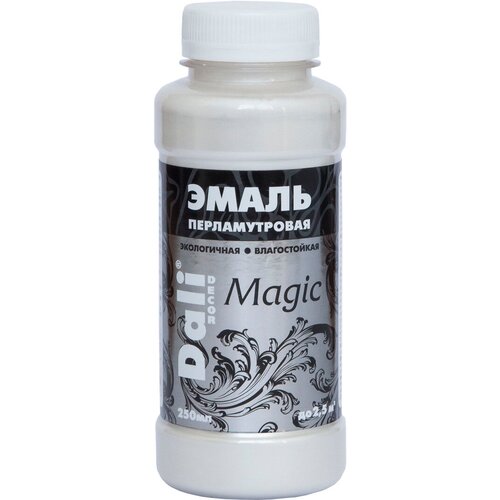 Эмаль перламутровая DALI Decor Magic серебро 0,25кг эмаль акриловая dali decor magic перламутровая серебро 0 25л