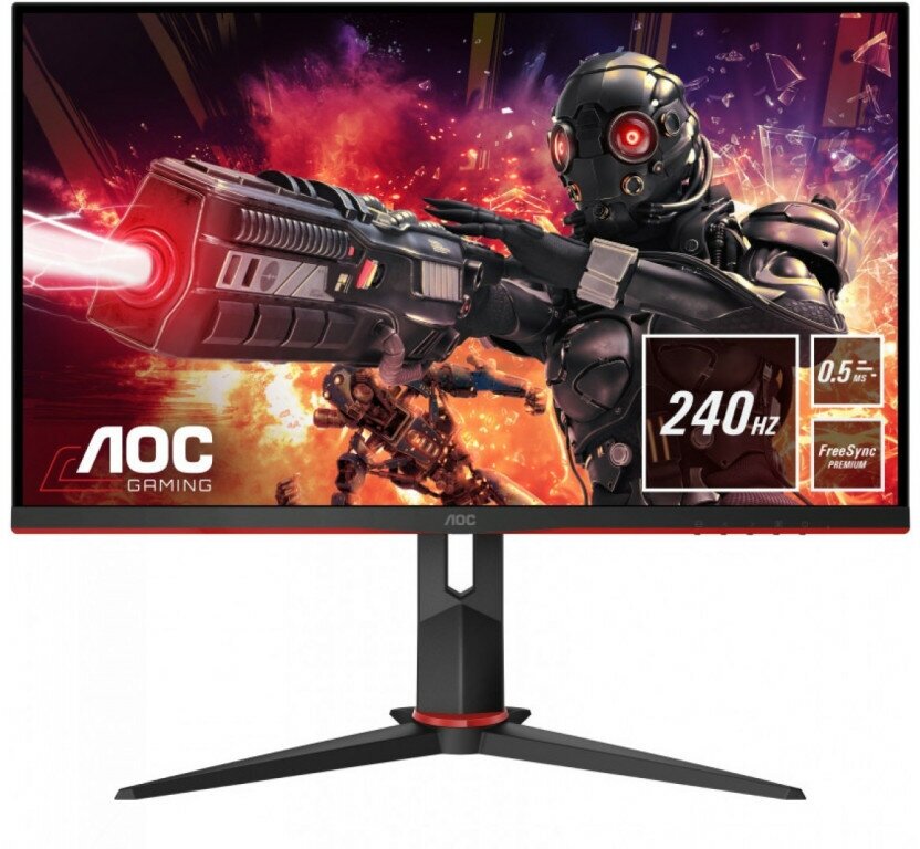 Монитор AOC 24" Gaming 24G2ZU 1920x1080 IPS 240Гц 1ms FreeSync Premium HDMI DisplayPort