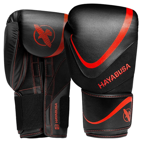 фото Боксерские перчатки hayabusa h5 black/red (16 унций)