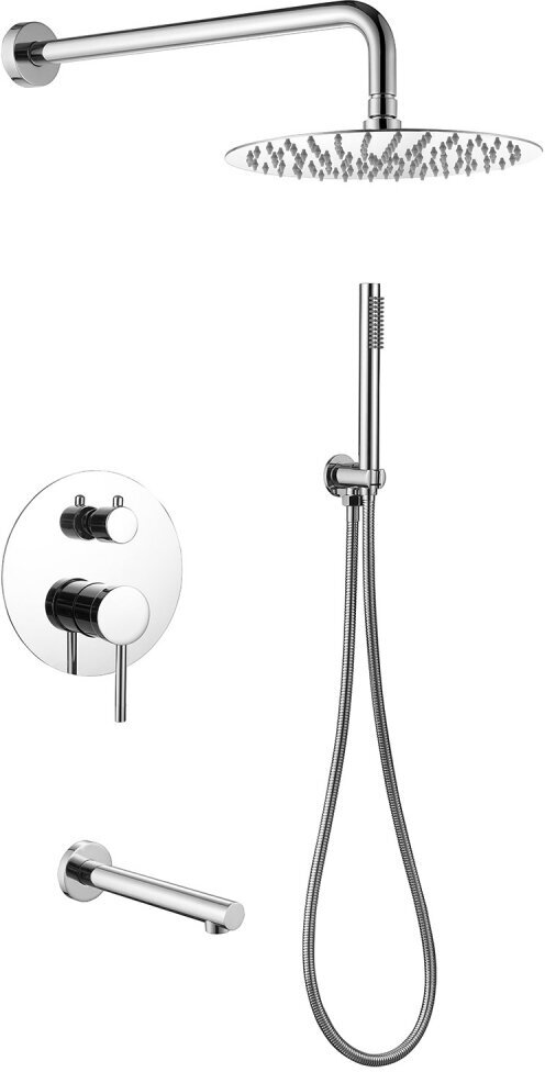 Душевой набор со встроенным смесителем Abber Emotion AF8817