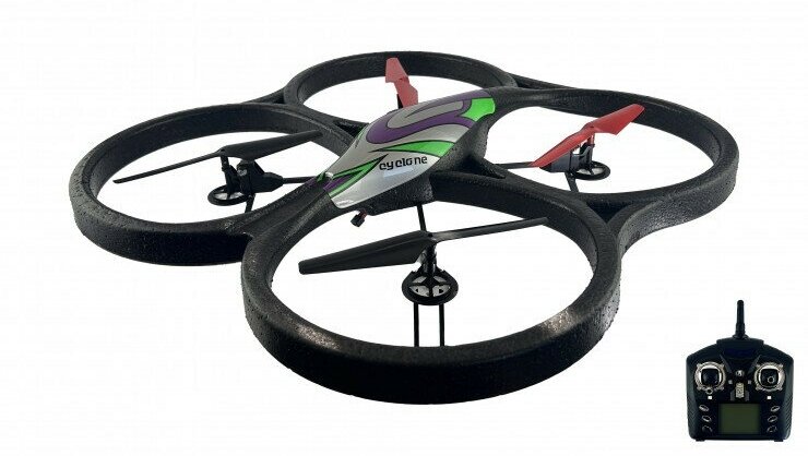 WL Toys Радиоуправляемый квадрокоптер UFO Drones Headless Cyclone WIFI WL Toys V333K ()