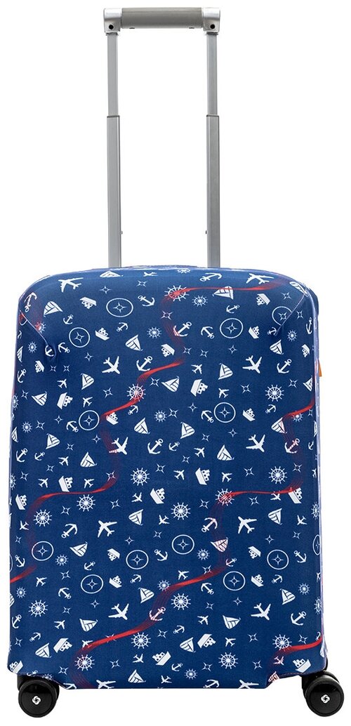 Чехол для чемодана ROUTEMARK, размер S, мультиколор, синий