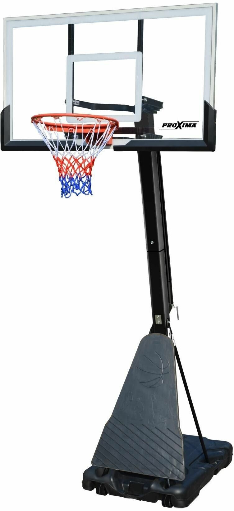 Мобильная баскетбольная стойка Proxima 54" S027, стекло