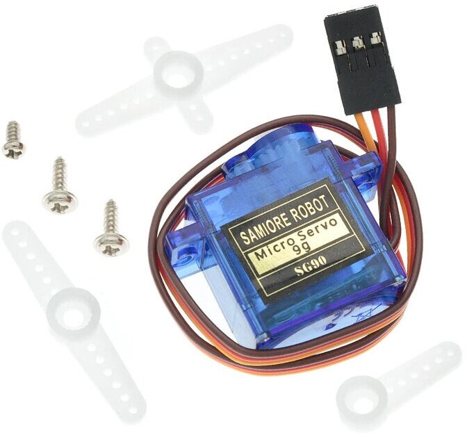 1 шт! Сервопривод SG 90/Сервомотор SG90 4.8-6V/Ampertok Tower Pro SG90 180/ Micro Servo / (Arduino)-1шт.