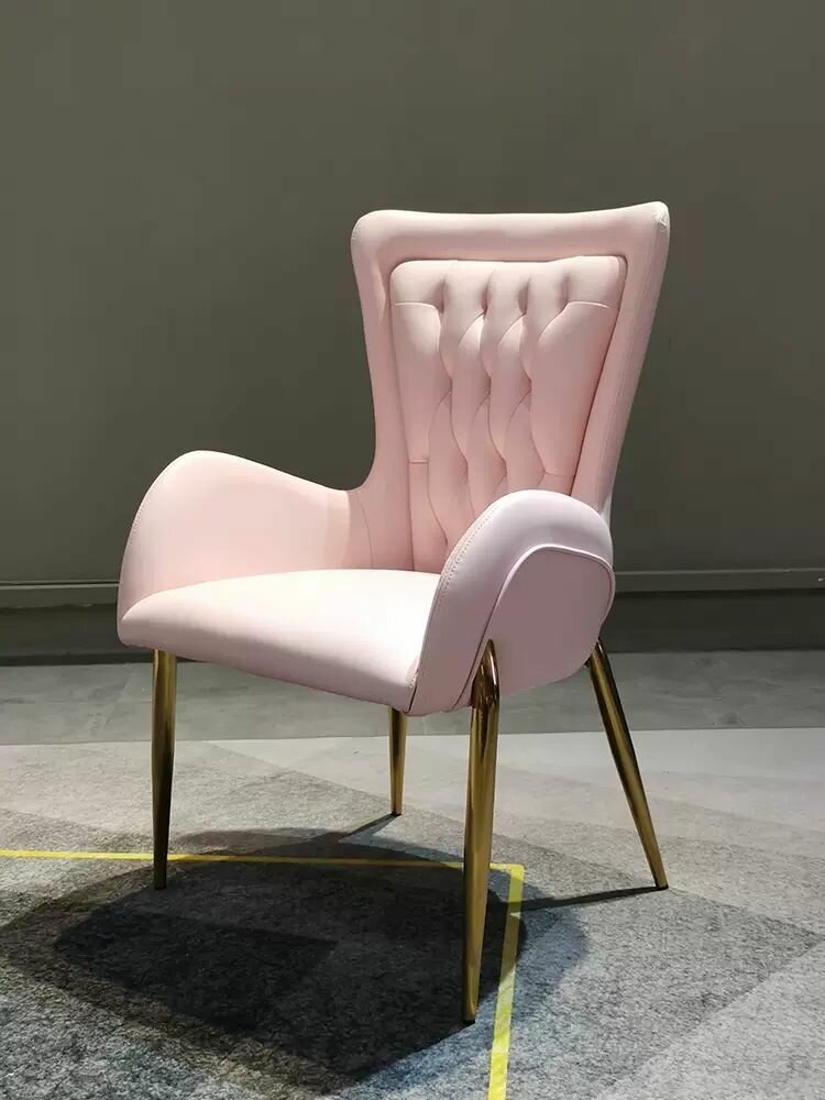 Итальянский стул для столовой из натуральной кожи и нержавеющей стали (серый) - фотография № 10